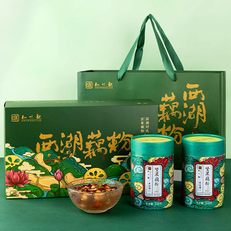 12675262.知味观坚果藕粉羹方便早餐食品西湖特产速溶莲藕粉700g