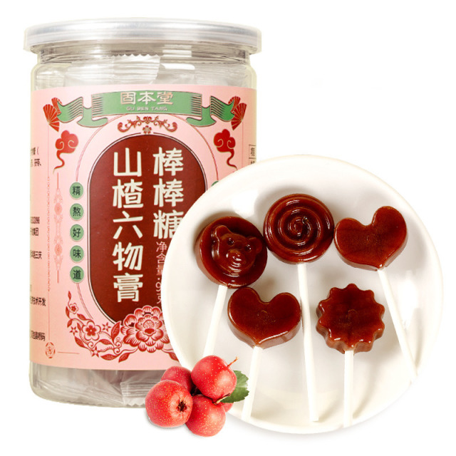 10760845.固本堂山楂六物膏棒棒糖90g莱阳梨鸡内金儿童即食休闲健康零食
