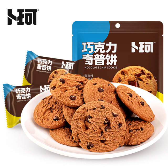 12674923.【任选6件活动（单拍不发，部分退款不发）】卜珂80g*1袋巧克力奇普饼网红巧克力豆曲奇饼干下午茶休闲零食（代可可脂）