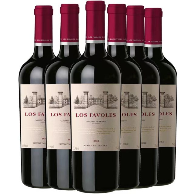12713870.【好喝不贵 品质好酒】FAVOLES LOS西班牙原瓶进口红酒 丹魄西拉美乐混酿干红葡萄酒整箱6支装