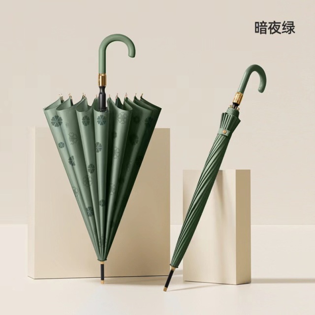 13010011.云蔓 雨伞全自动 高颜值晴雨两用抗风暴 遇水开花长柄伞结实耐用男女通用简约ins风伞直杆伞