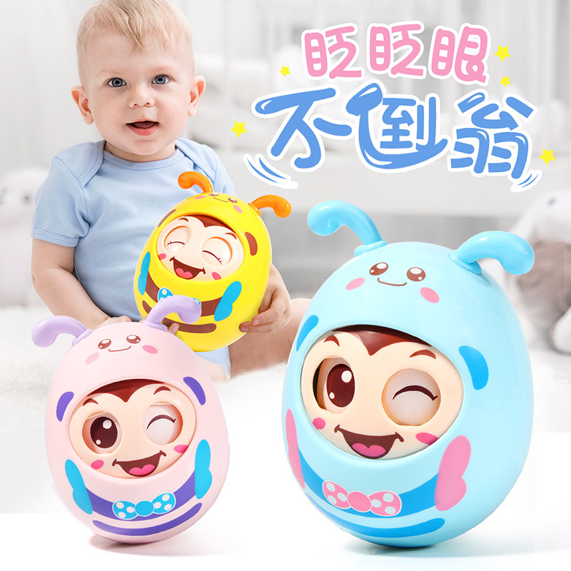 12220221.智恩堡 眨眼蜜蜂不倒翁玩具(不倒翁玩具一只随机)