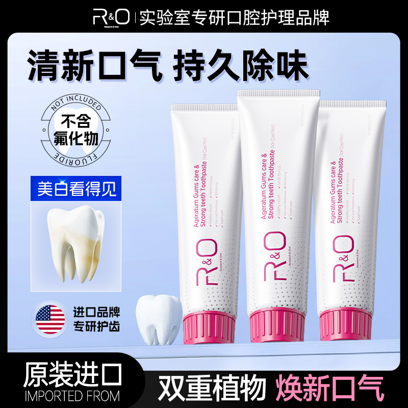 11582397.R&O 原装进口薄荷冰爽牙膏100g*3支