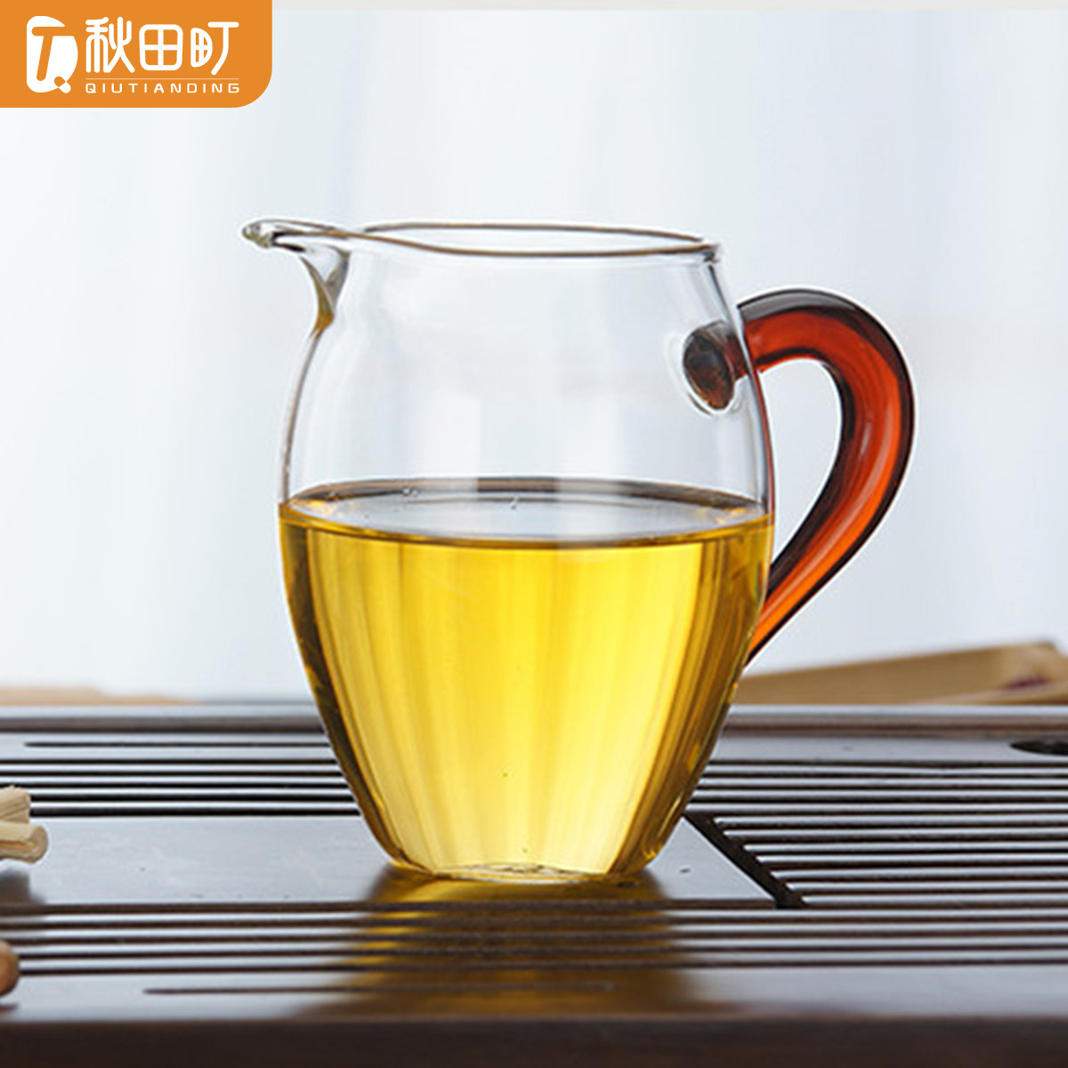 12229679.秋田町泡茶分茶器家用茶海公杯功夫茶具家用耐热加厚玻璃公杯大号公道杯