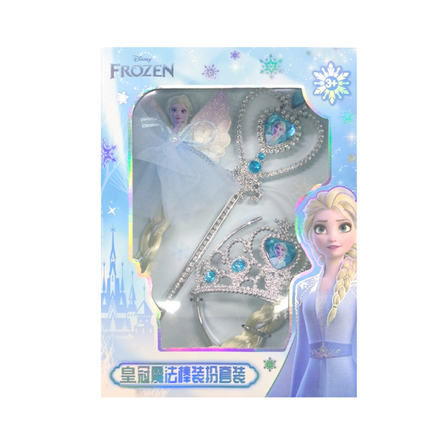 12087796.冰雪奇缘儿童皇冠头饰女童发箍公主魔法棒发饰礼盒女孩礼物
