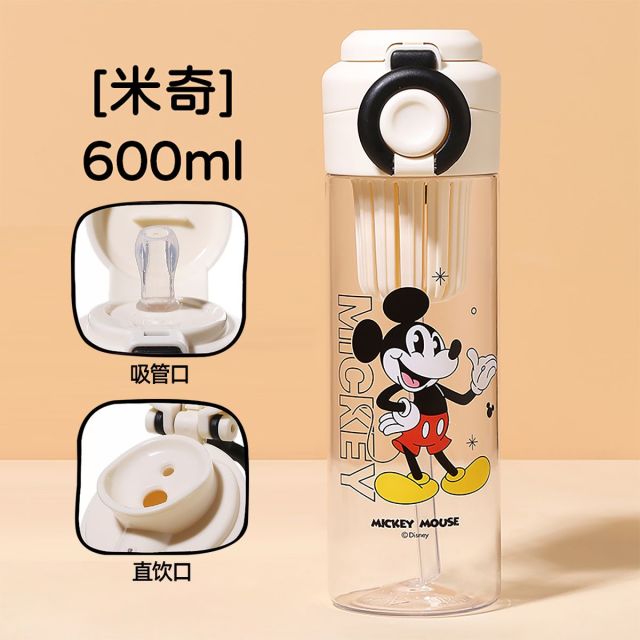 12087942.【一盖双饮带茶仓】儿童水杯男女孩运动直饮吸管杯学生上学夏水壶