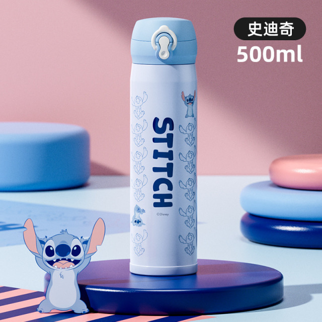 12412369.迪士尼卡通保温杯316不锈钢儿童水杯学生上学蜘蛛侠便携水杯