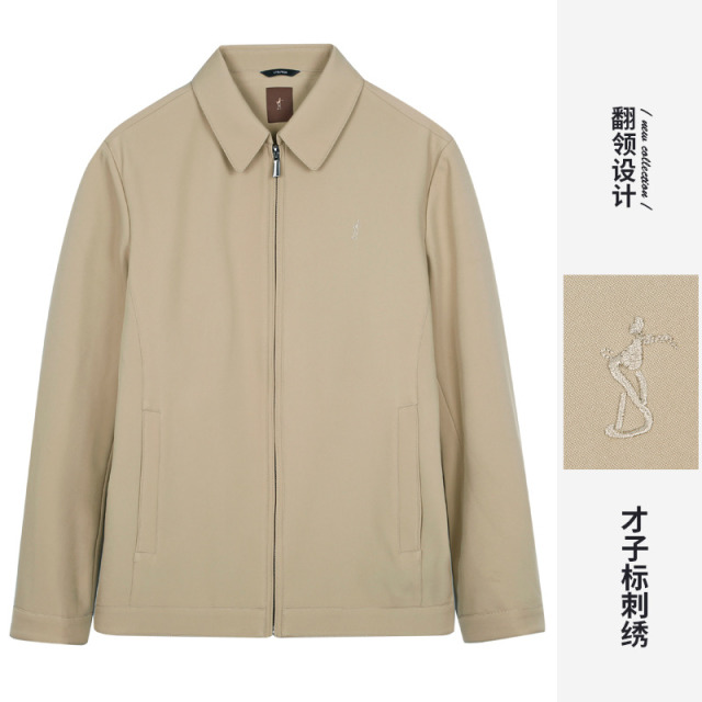 10258511.才子男装翻领干部风夹克休闲外套