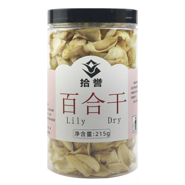 12705545.【无熏硫】拾誉 百合干215g原色 农家特产干货莲子银耳羹材料