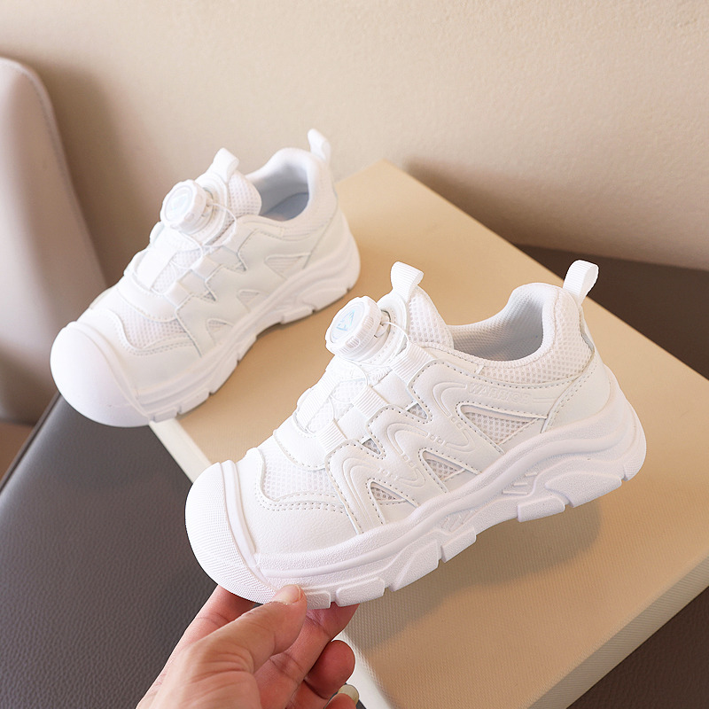 11695970.回力儿童小白鞋女童运动鞋男童旋钮扣休闲鞋 WZ(CL)-0769