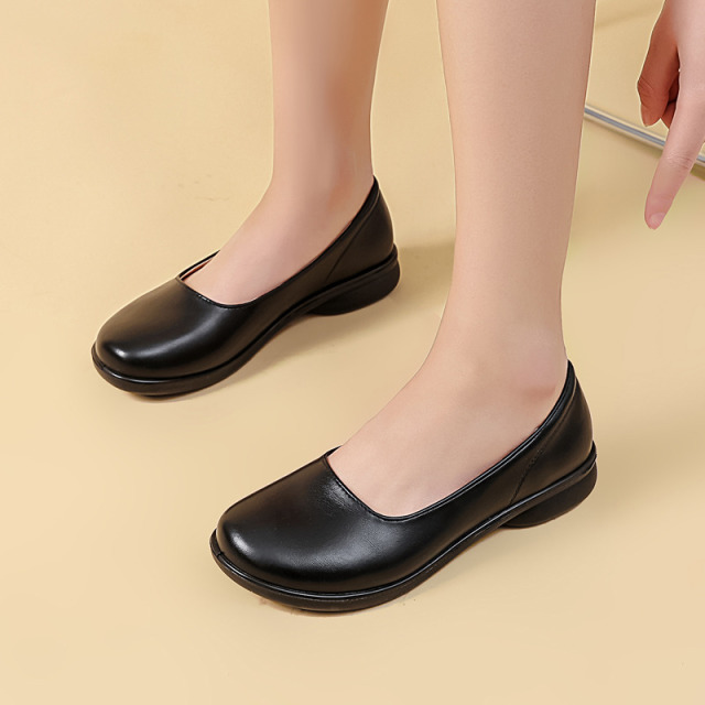11704501.回力单鞋女平底鞋通勤乐福鞋百搭皮鞋女鞋 WXP(WZ)-2197