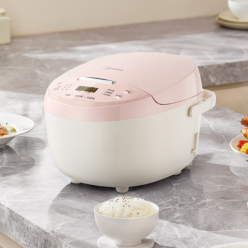 11655271.美的（Midea） 电饭煲3L黑瓷圆釜内胆一键柴火饭十大功能菜单24h智能预约电饭锅【特价】