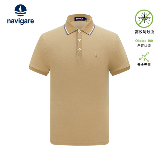 13462678.【防蚊虫】意大利小帆船 春夏精致刺绣男士短袖Polo