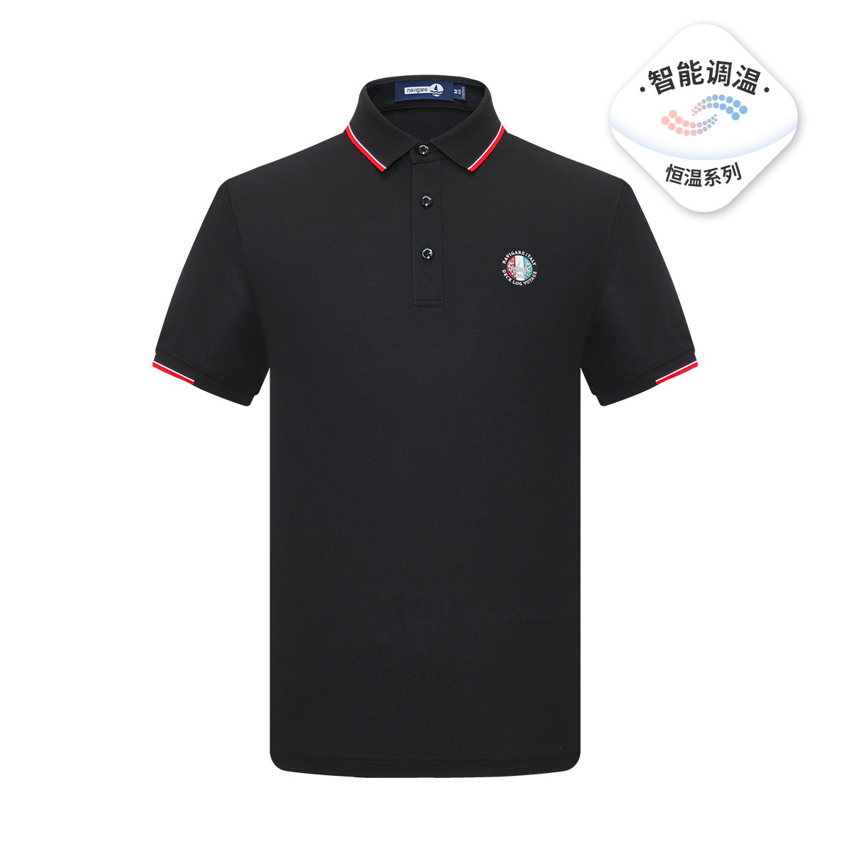 13462647.【空调恒温】意大利小帆船 春夏透气男士短袖Polo