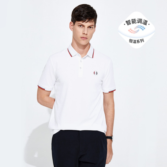 13462647.【空调恒温】意大利小帆船 春夏透气男士短袖Polo