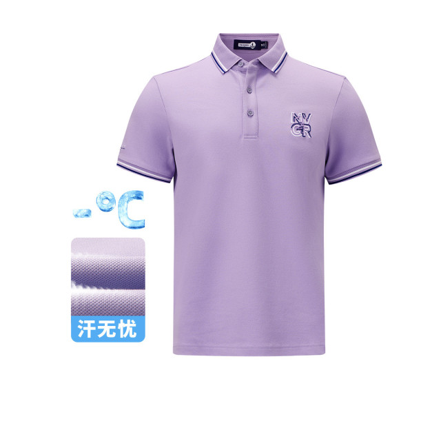 13467467.【汗无忧】意大利小帆船春夏透气抑菌休闲刺绣男士短袖polo衫