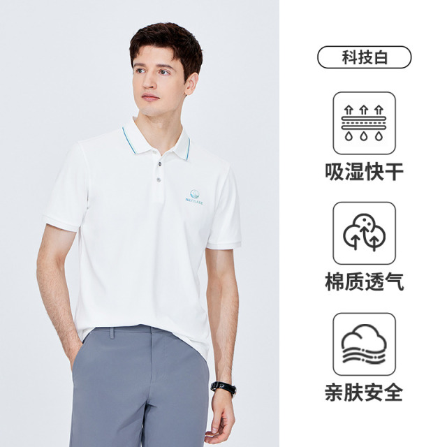 13467459.【莫代尔棉】意大利小帆船 夏季速干透气短T恤男士polo衫