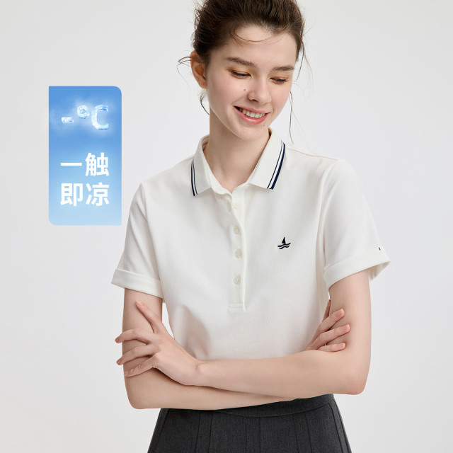 13474293.意大利小帆船 春夏日常通勤运动短袖T恤女士polo衫