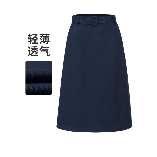 13485064.【配腰带】意大利小帆船夏季轻薄半身裙显瘦A字裙女士中长半截裙