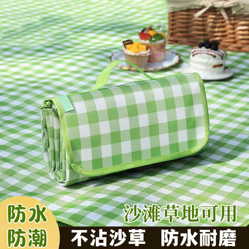 13331047.19.9到手2个【出口亚马逊野餐垫1.5*2米大尺寸】野餐垫防水加厚便携式户外郊游野炊地垫草坪春游沙滩防潮垫子