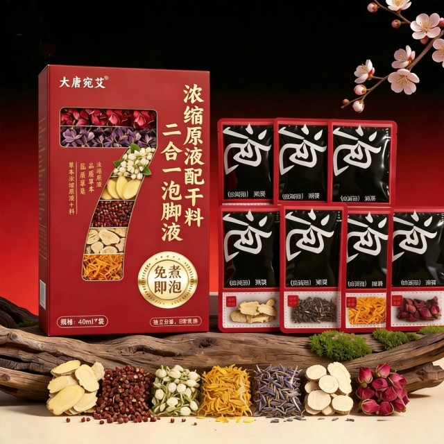 13662940.【亏本清仓到手4盒】大唐泡脚二合一免煮多味足浴液浓缩原浆干料泡澡液泡脚好睡眠祛湿养生排汗