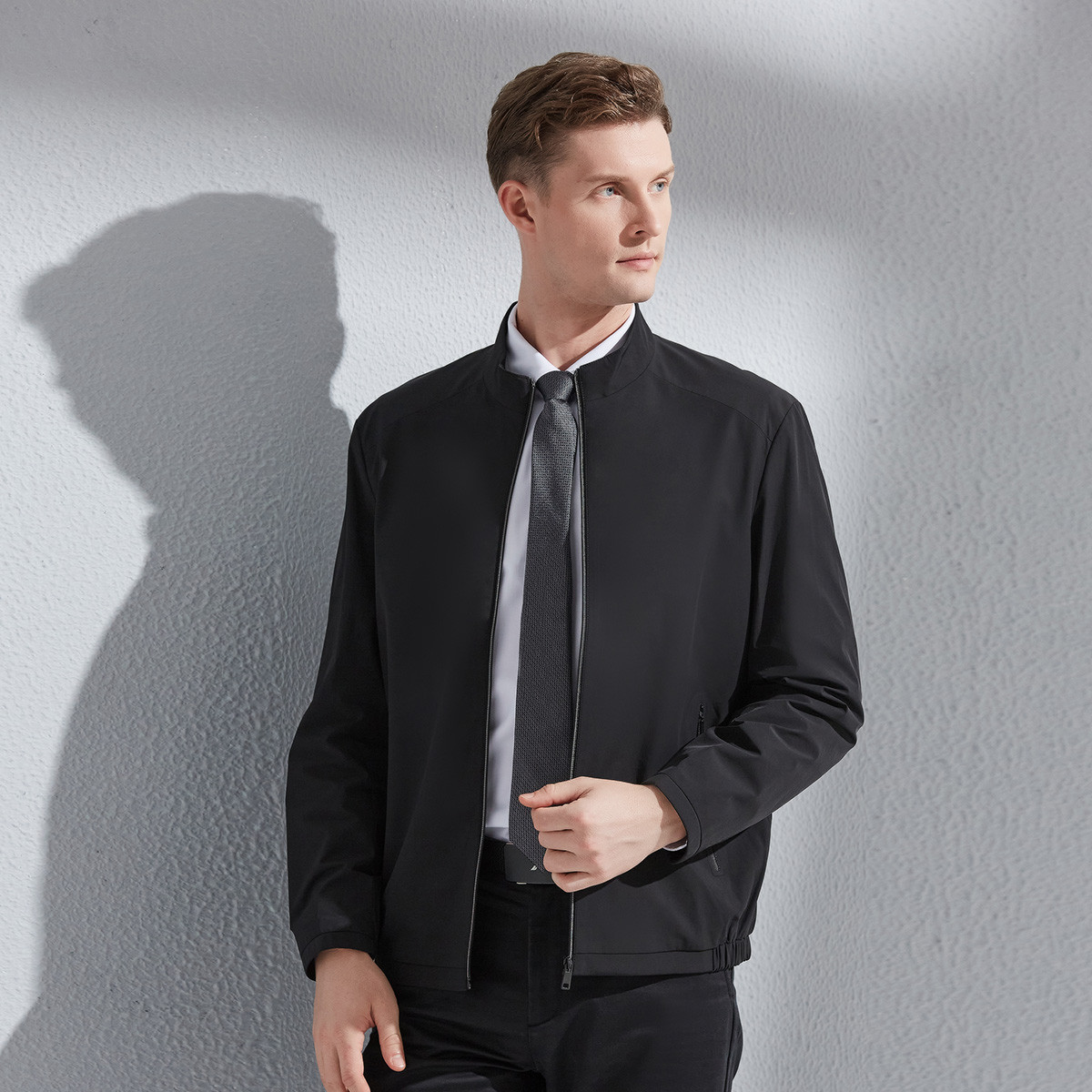11638597.Nautica Tailored秋季男士外套商务正装拉链外衣夹克