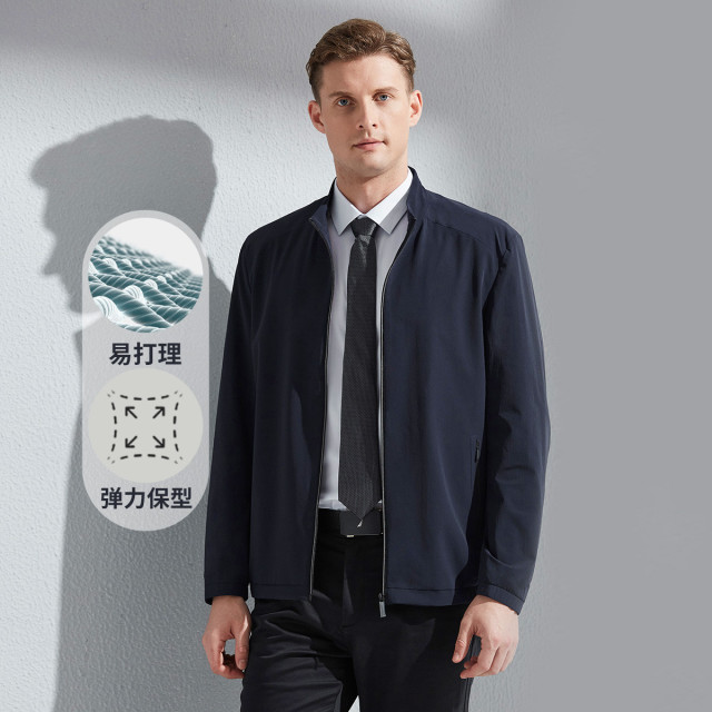 11638256.Nautica Tailored男士拉链外套商务正装夹克男士上衣