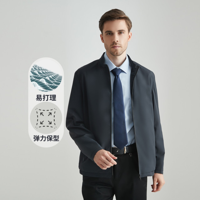 11638597.Nautica Tailored秋季男士外套商务正装拉链外衣夹克