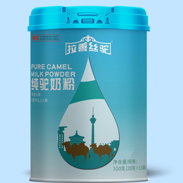 12821365.拉善丝驼驼奶粉内蒙双峰骆驼奶粉全脂驼乳粉300g