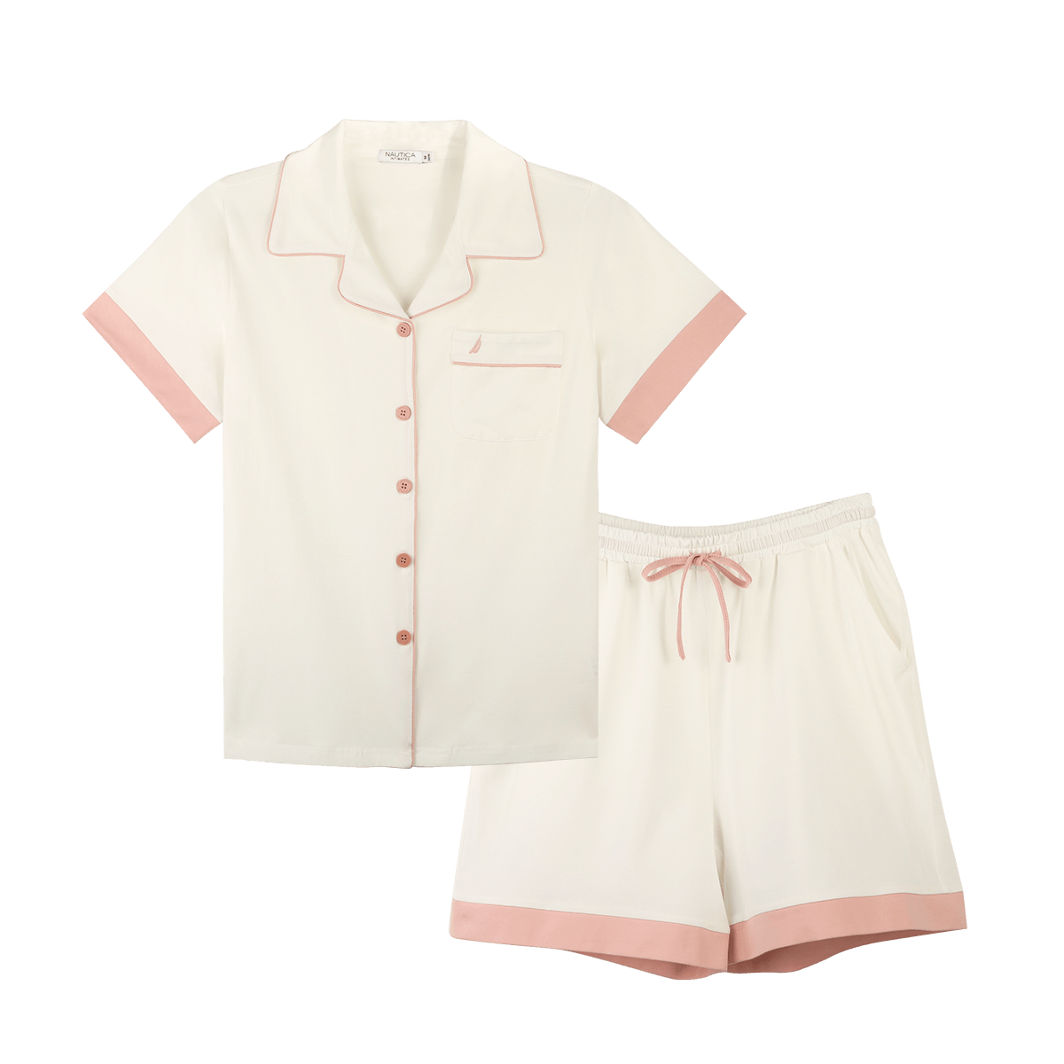 10153521.Nautica Intimates春夏季女士短袖短裤家居服两件套睡衣