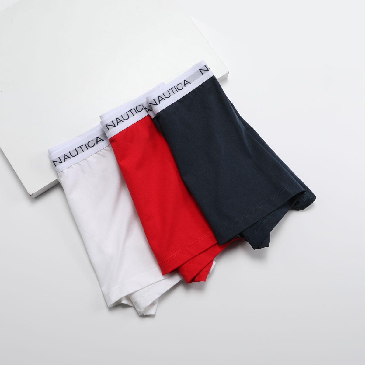 11125432.Nautica Underwear【3条装】夏季男士平角内裤舒适中腰透气内衣