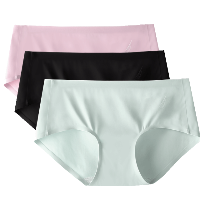 8574572.Nautica Intimates【超柔无痕】3件装内衣女内裤中腰速干三角裤