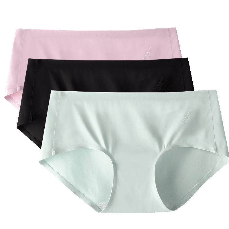 8574572.Nautica Intimates【超柔无痕】3件装内衣女内裤中腰速干三角裤