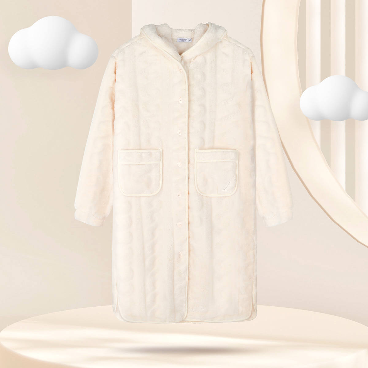 11594276.Nautica Intimates【柔软厚实】睡衣女冬季加绒加厚睡袍冬家居服