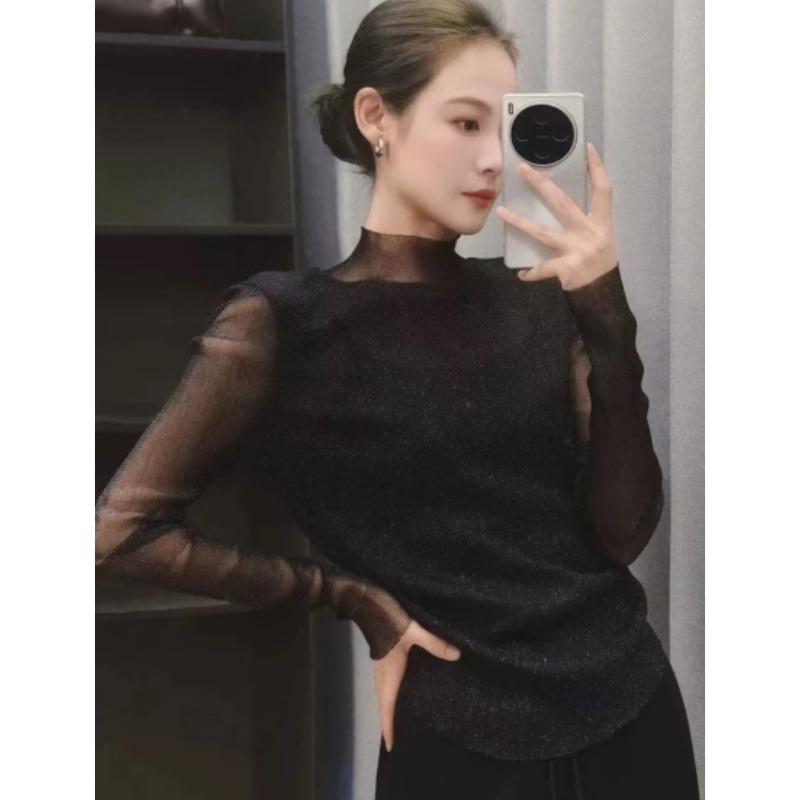 13775690.牧冬羊精纺羊毛亮丝网纱美洋家爆款针织衫