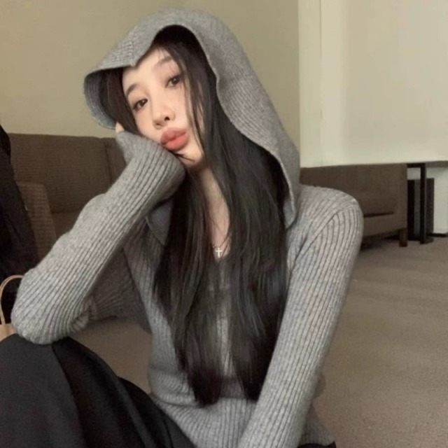 13775680.牧冬羊精纺羊毛爆款抽条帽衫针织衫