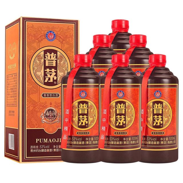 12623069.屹匠普茅酒整箱纯粮食酿造原浆白酒52度酱香型500ml*6瓶高度酒水特价