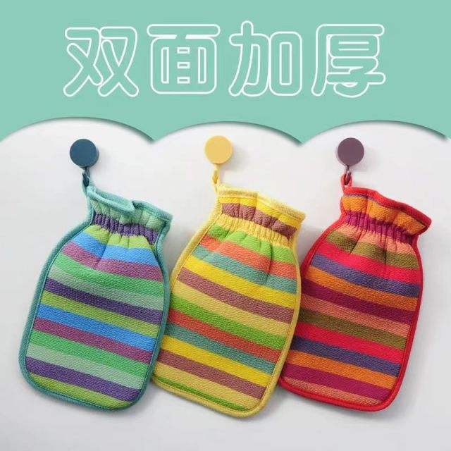 12401501.【9.9到手3条】大东北多巴胺老式搓澡巾~大人小孩都好用
