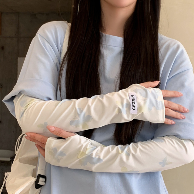 13508492.【15.9任选2件】渐变蝴蝶防晒袖套