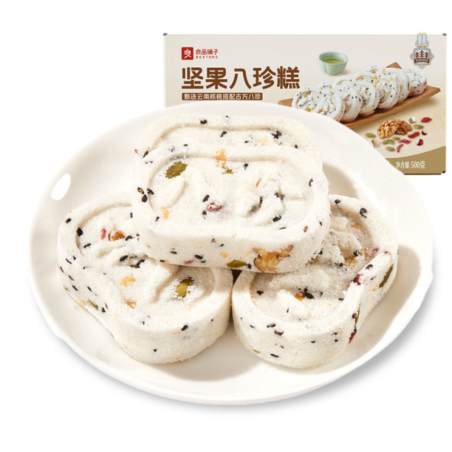 12672359.【新品抢先尝】良品铺子坚果八珍糕500g