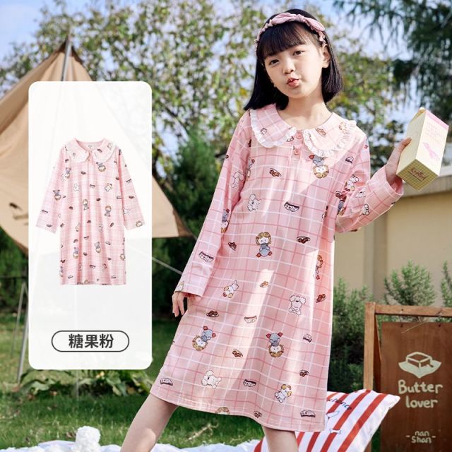 12018291.芬腾千线艺【IP款高级感睡裙】少女睡裙春季卡通女童空调裙儿童睡裙