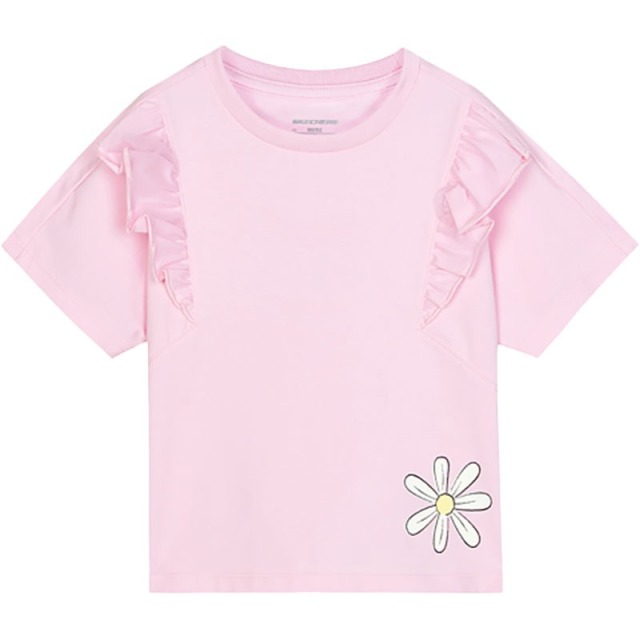 11826187.Skechers斯凯奇童装夏宝宝衣服儿童短袖上衣女小童防晒T恤L222G034