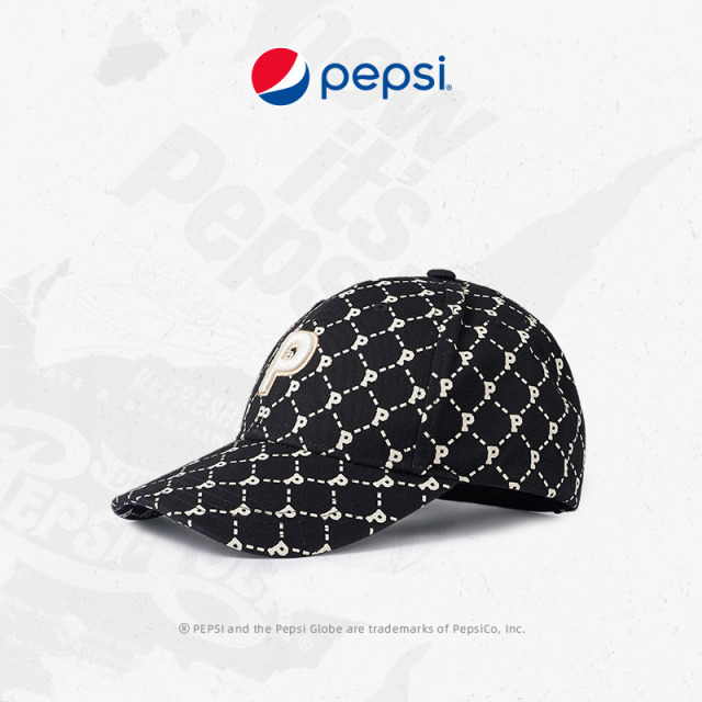 9103924.Pepsi百事 国际潮牌男女帽时尚百搭经典P字母遮阳棒球帽