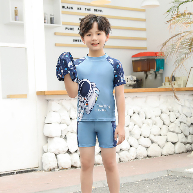 10796229.巴洛尼莫2023新款大童泳衣男女童分体速干专业游泳衣儿童泳装套装YYS171