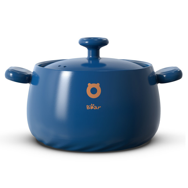 12322940.【耐热650℃】小熊Bear 砂锅 4.5L家用炖锅燃气煲仔饭煲汤 陶瓷煲煤气灶耐高温迷你砂锅 CP-G0026-P03