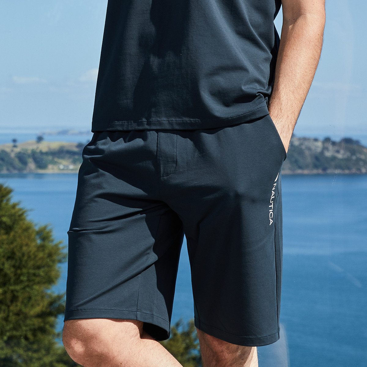 9130272.Nautica Underwear 春秋男士家居裤抽绳系带款男式裤子