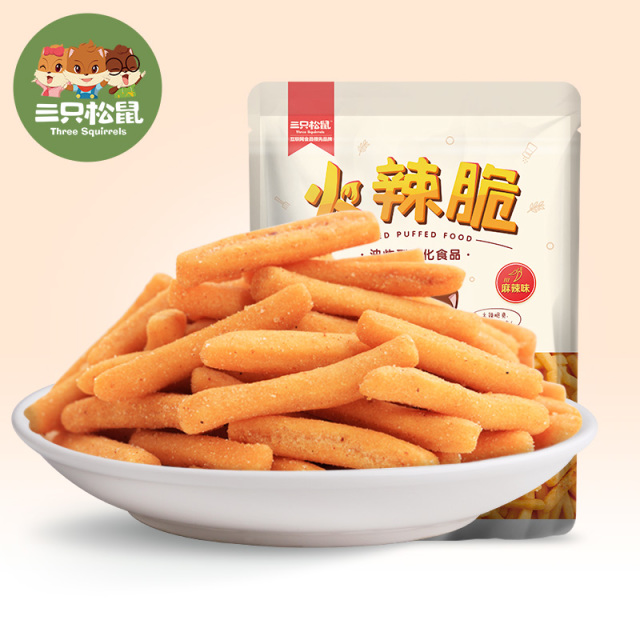 12686529.【 99元任选20件 三只松鼠超级钜惠】火辣脆/105g(单拍不发货)