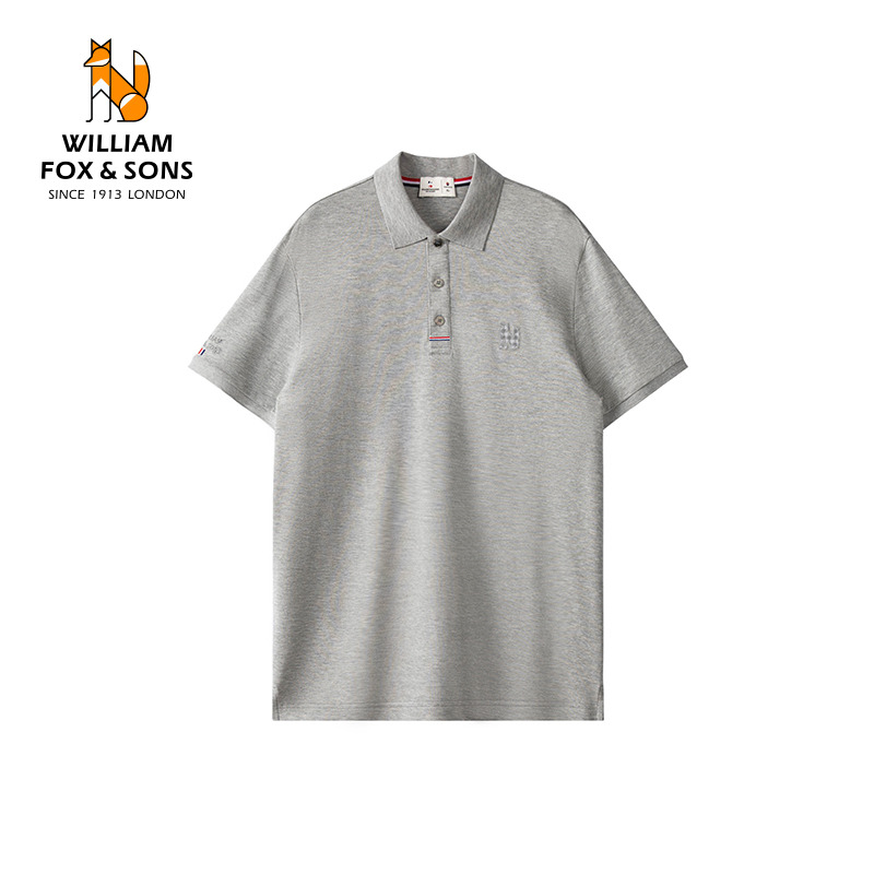 13375028.WILLIAM FOX&SONS 威廉福克斯 夏季冰芙美抗菌凉感短袖男士冰菠萝轻商务POLO衫