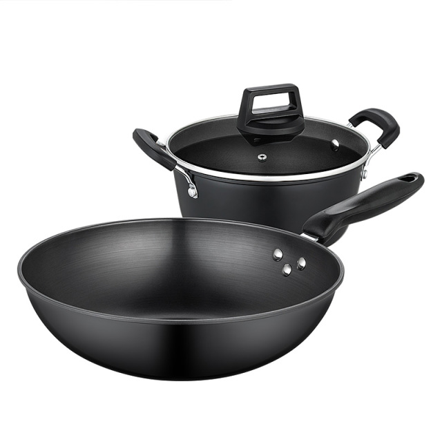 9189187.【2023新品】Debo德铂帕卡德套装锅炒锅汤锅两件套