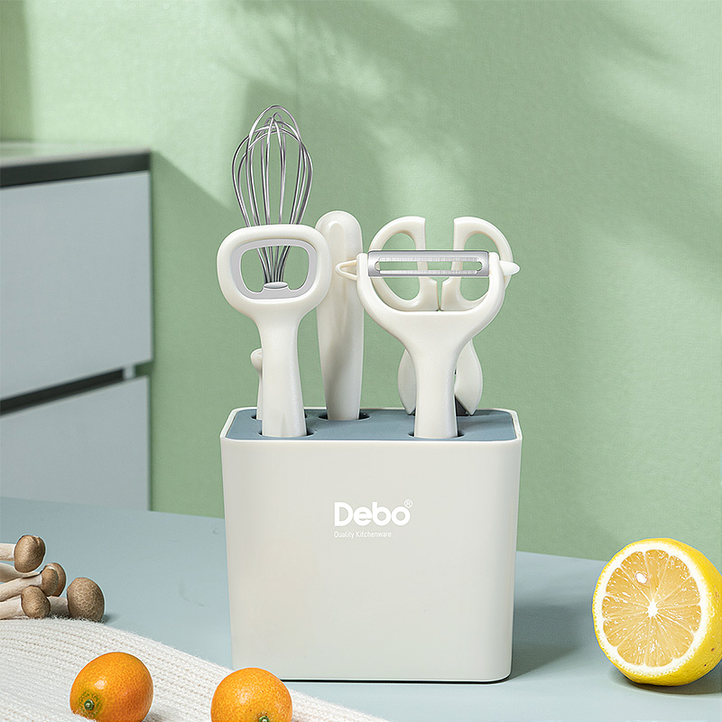 9212602.【2023新品】Debo德铂康威打蛋器开瓶器瓜刨厨房剪水果刀厨房工具5件套